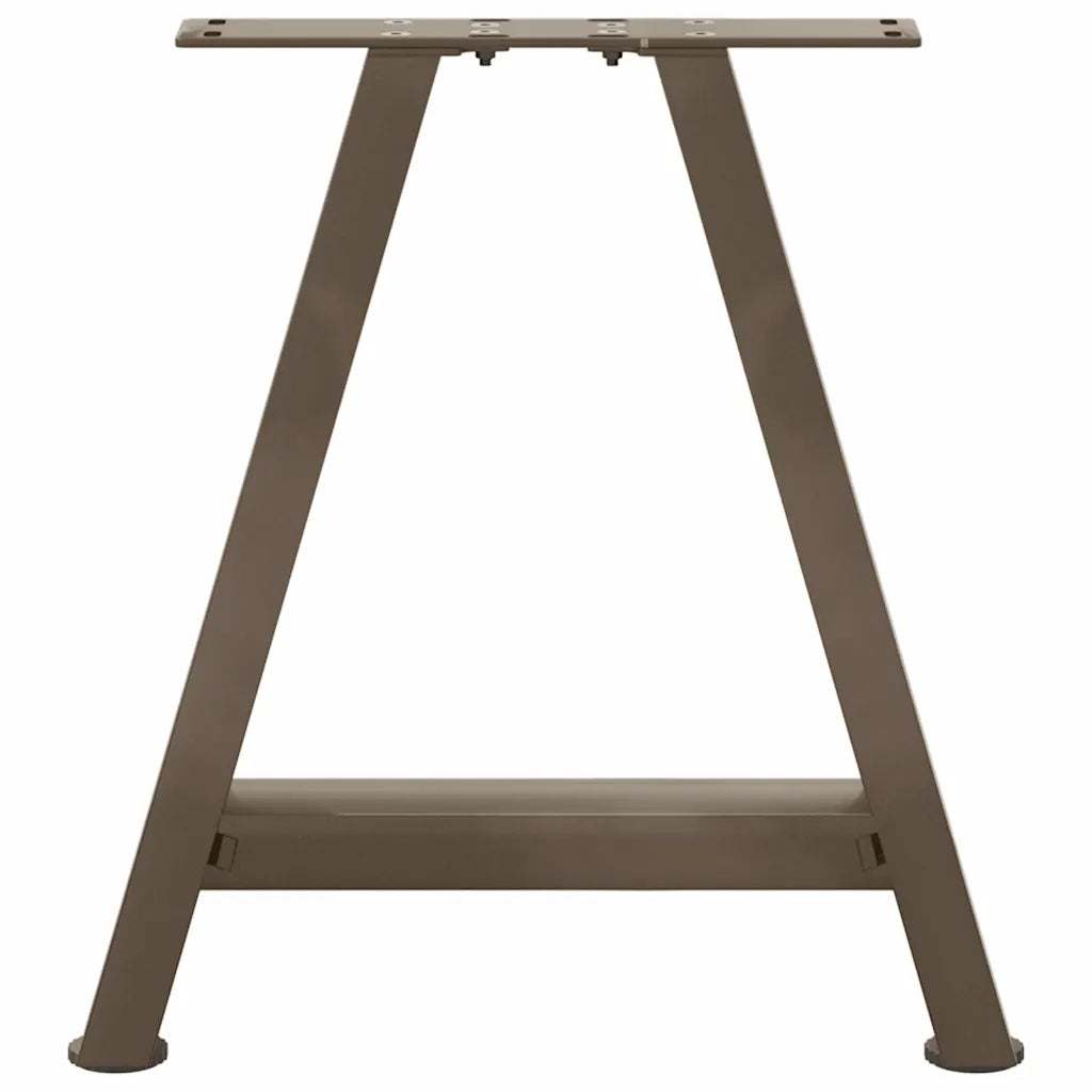 Gambe per Tavolino da Caff¨¨ a Forma di A 2 pz-Set di 2 Gamba per Tavolo 38x(42-43) cm Acciaio