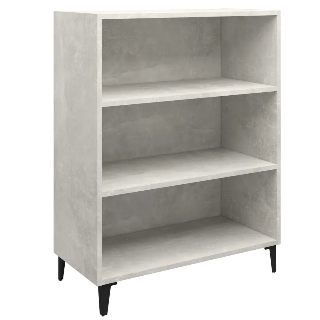 Credenza-Buffet-Armadio da cucina Grigio Cemento 69,5x32,5x90 cm in Legno Multistrato