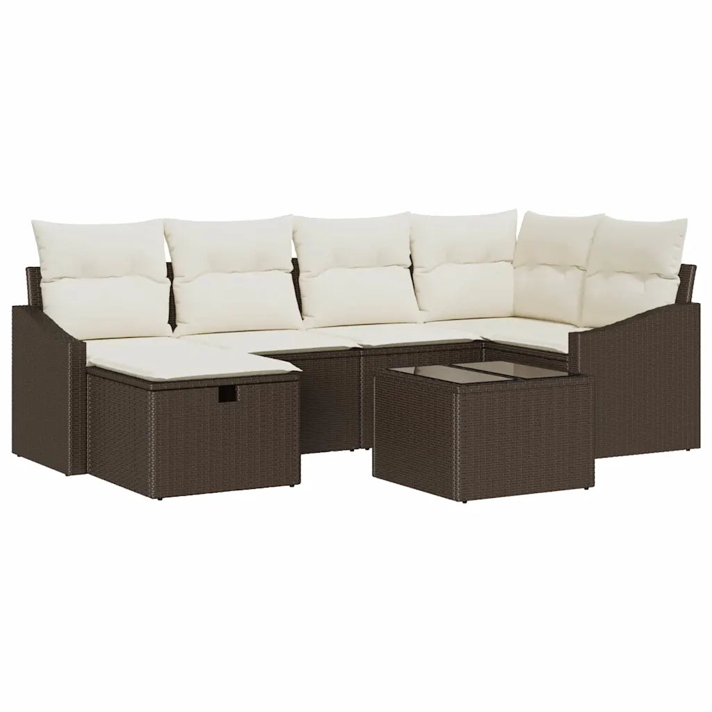 Set di divani con cuscino 6 pcs polyrattan