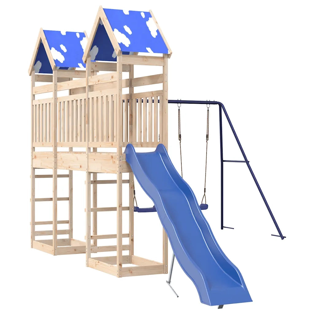 Set da Gioco da Esterno in Legno Massello di Pino 3279040