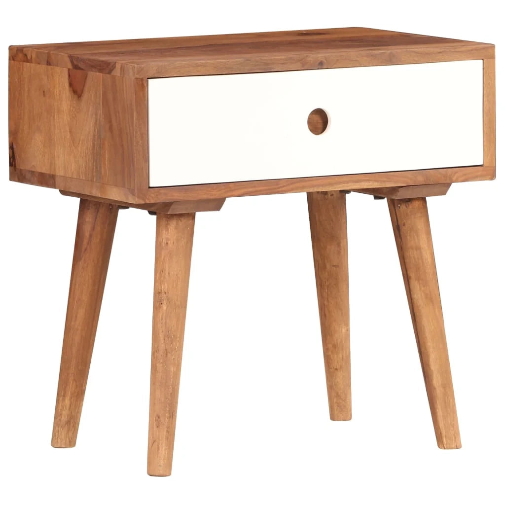 Comodino cassettiera mobili per camera da letto legno massello di sheesham 45 x 30 x 45 cm 1402132