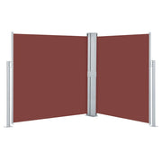 Tenda da Sole | Tenda parasole Laterale Retrattile Marrone 140x600 cm