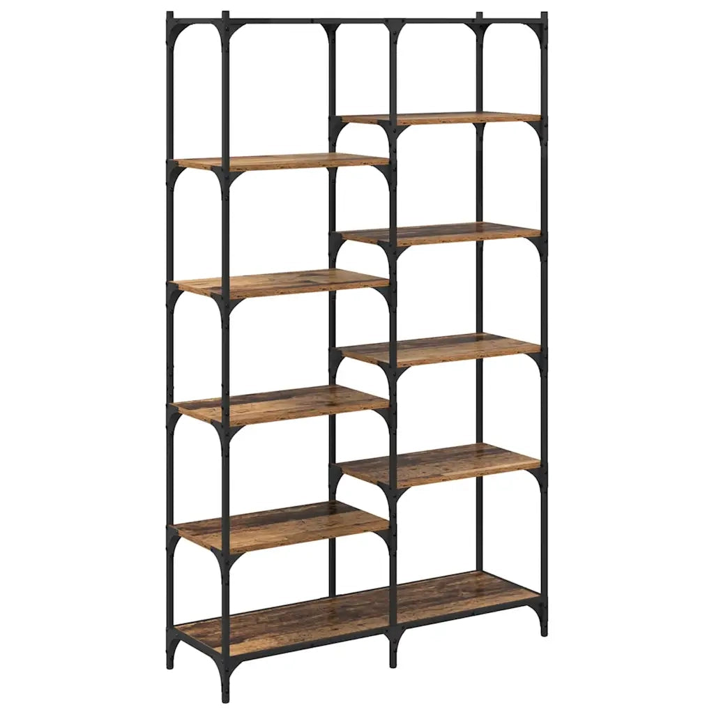 Libreria-Scaffale per Libri-Mobile di Stoccaggio Legno vecchio 100 x 32 x 170 cm Legno multistrato