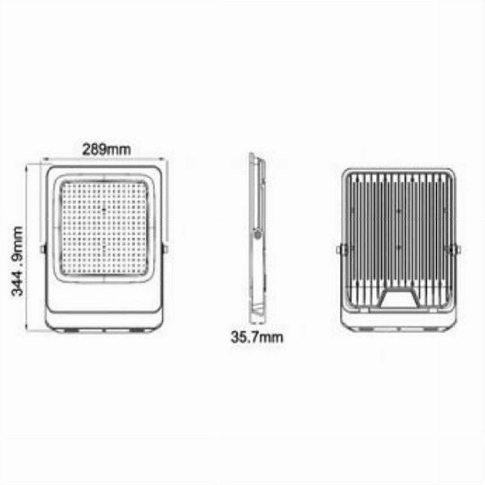 Trade Shop - Faro Led Ultra Slim 200w Esterno Ip65 Orientabile Luce 3000k 6500k 4000k Jr-200w - -bianco Caldo      -