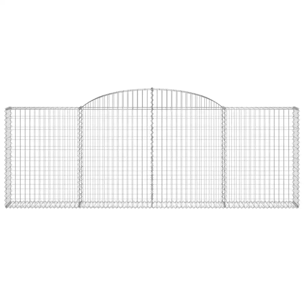 Cesti Gabbioni ad Arco 8 pz 300x30x100/120 cm Ferro Zincato
