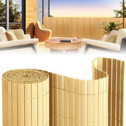 Pannelli di schermo per giardino in PVC da 1x4m per la privacy - separazione per giardino e schermo per balcone - colore bambù - 1x4m