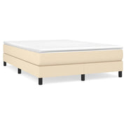 Letto matrimoniale | Letto per adulti | Struttura Letto a Rete a Molle Crema 140x190 cm in Tessuto