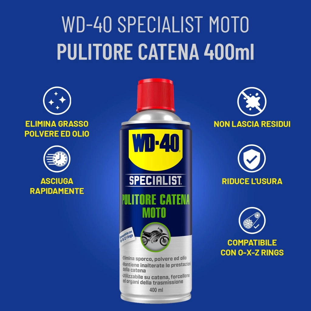 Pulitore Catena Motociclette Spray Wd 40 400 ml