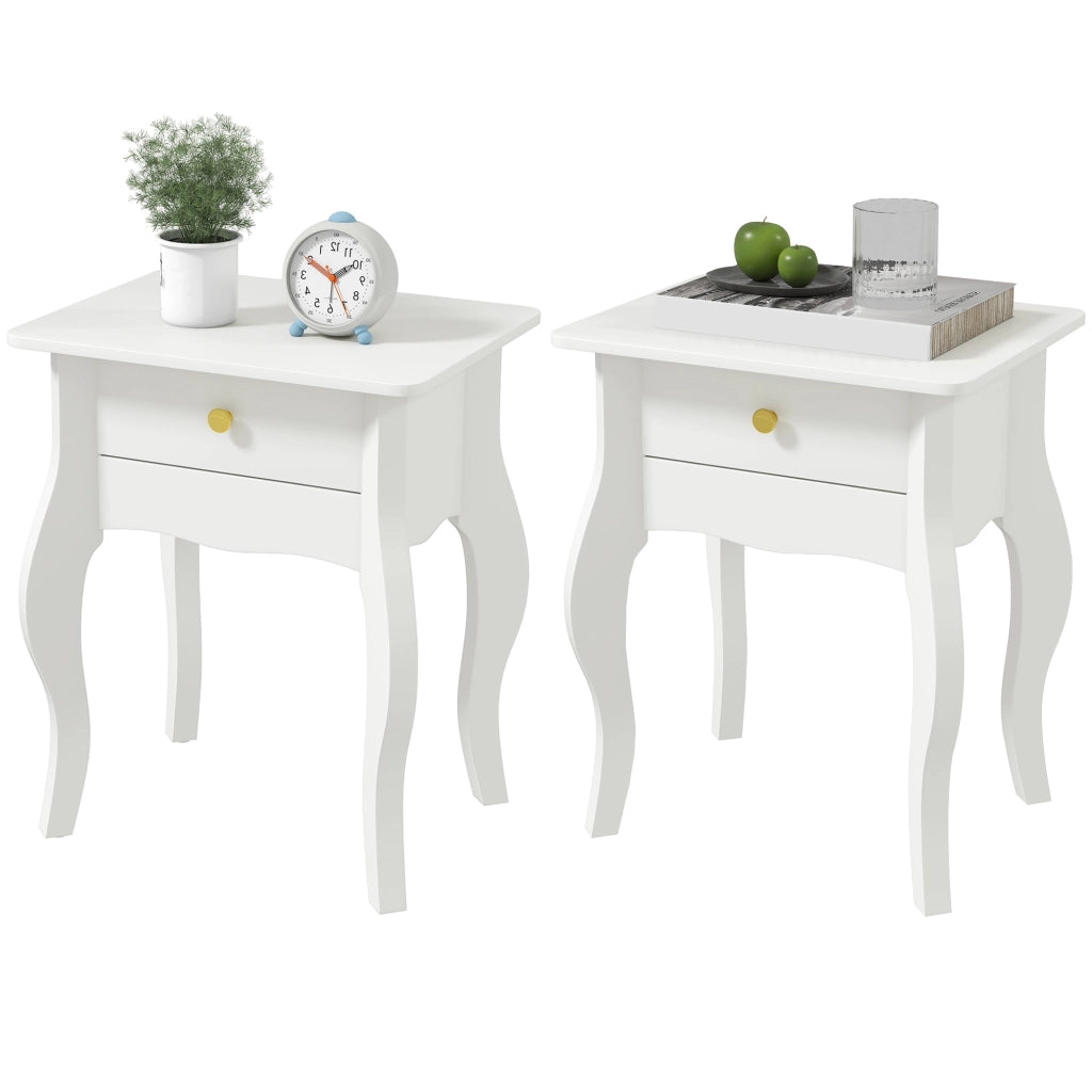 Tavolino da salotto ¨C zephmum ¨C 45x35x55 cm, bianco