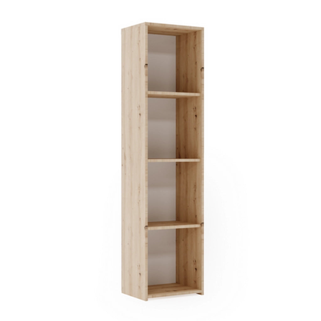 Libreria a colonna LONI 160x40 cm rovere Artisan con 4 ripiani a giorno
