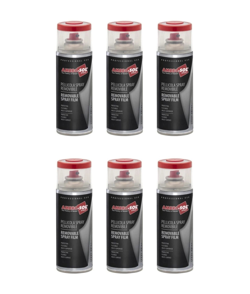 Bomboletta Spray Effetto Gesso Ambrosol 400 ml Azzurro Acquamarina 6 Pezzi