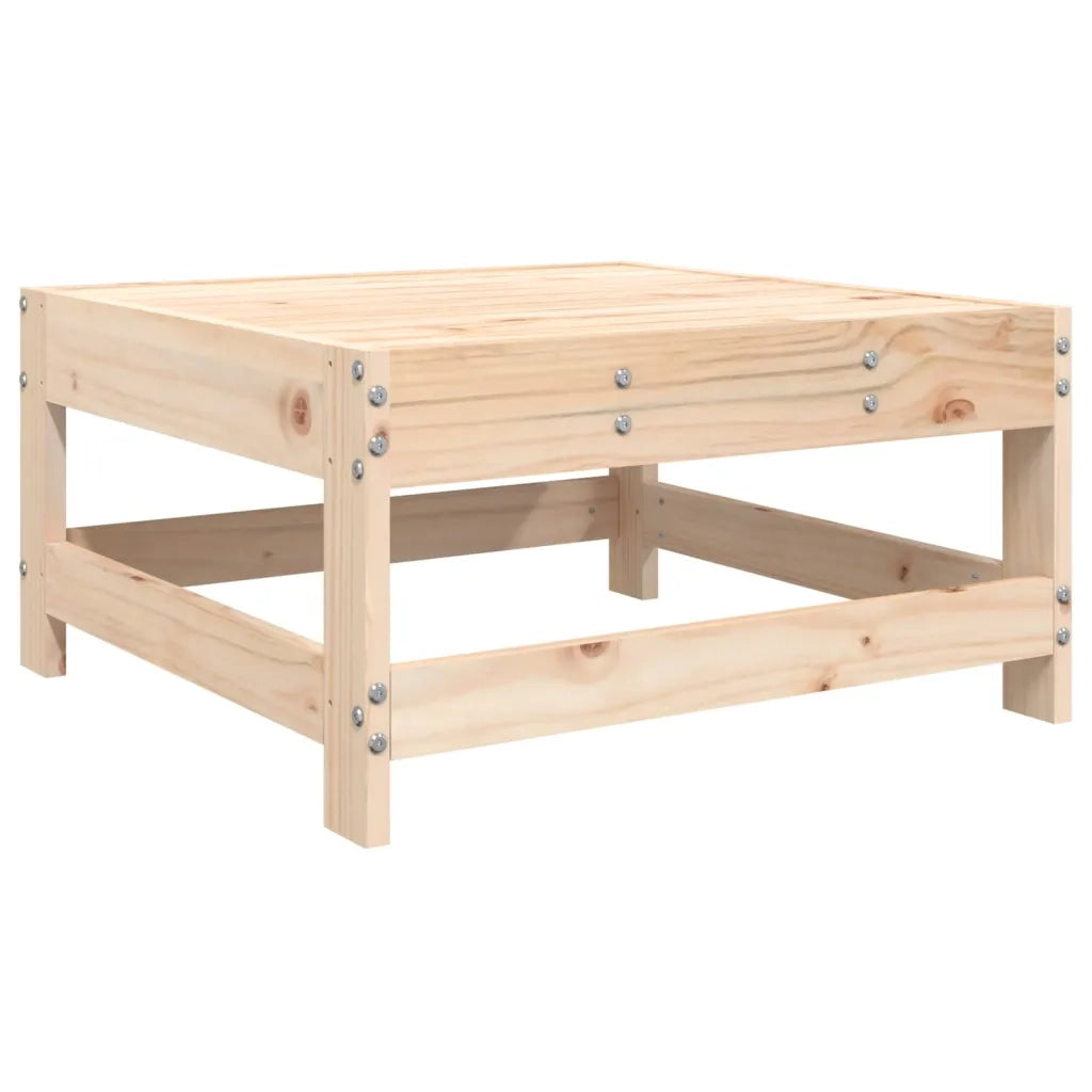 Poggiapiedi da Giardino in Legno Massello di Pino 825485