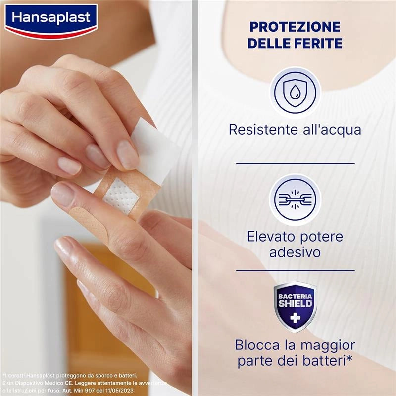 HANSAPLAST CEROTTI UNIVERSAL IMPERMEABILI TRASPIRANTI PER TUTTI I TIPI DI FERITE 1 CONFEZIONE DA 40 PEZZI IN 4 FORMATI