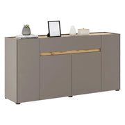 Madia Cirimido, Credenza 3 Ripiani, 170x40x85h cm Grigio Tortora