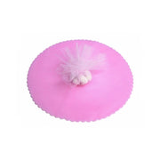 Trade Shop - 50 Veli Tulle Per Bomboniere Tondo Organza Matrimoni Battesimi Lauree Confetti - Rosa
