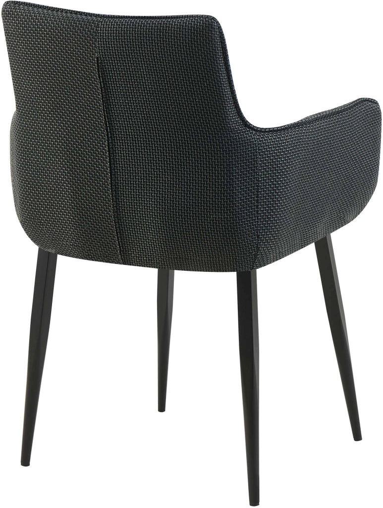Sedia Tirana tessuto nero 1