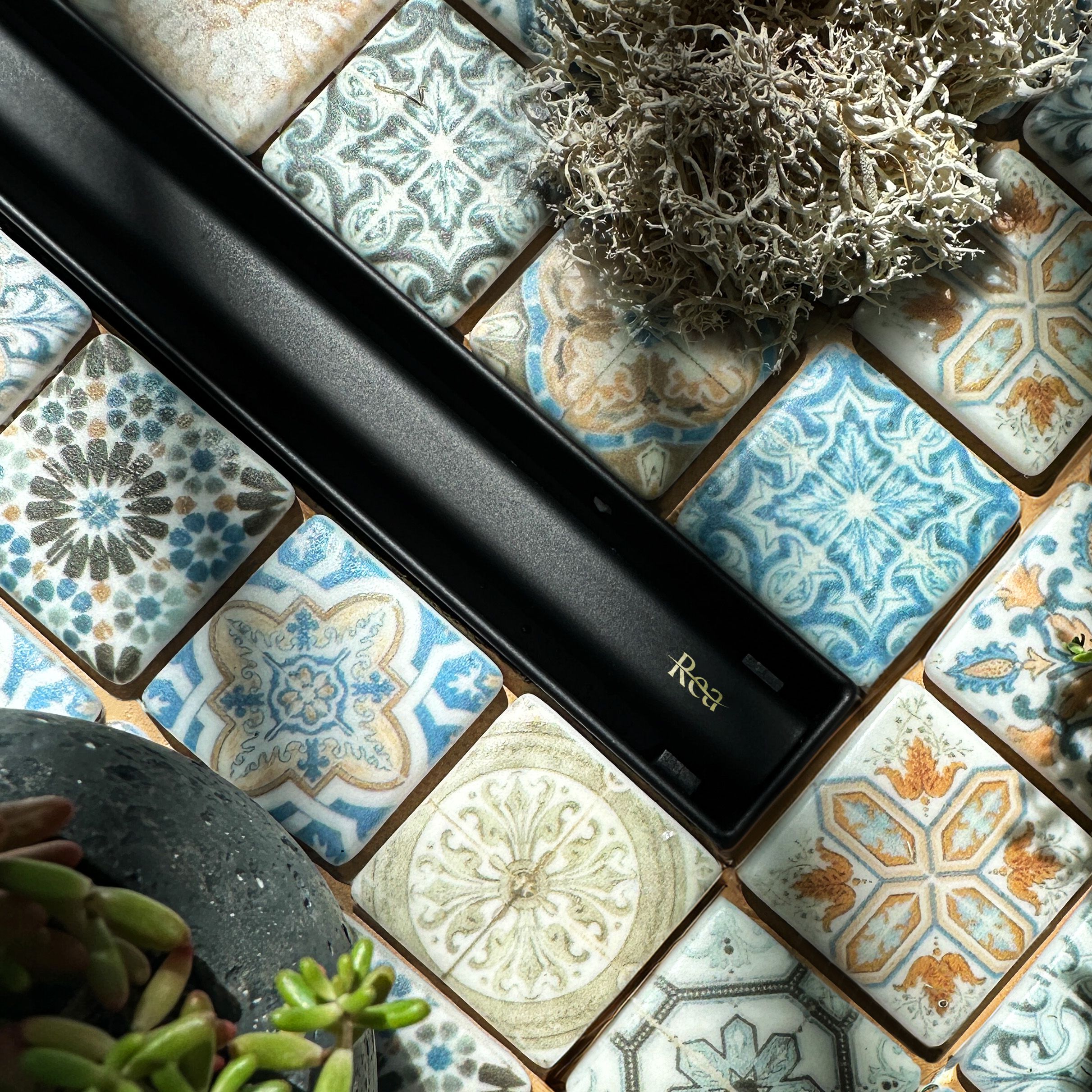 Canalina Di Scarico Neox Slim Pro Black 90