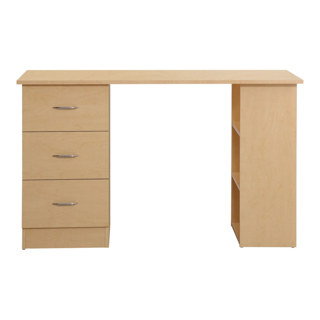 Scrivania con cassetti e ripiani ¨C Xylo ¨C legno chiaro 120x50 cm