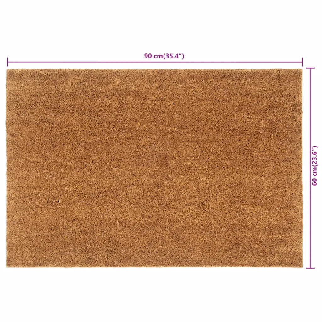 vidaXL Zerbino Naturale 60x90 cm Fibra di Cocco