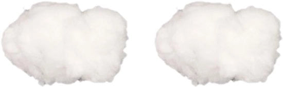 Due decorazioni da soffitto artificiali 3D nuvole DIY decorative pendenti per palco, 25x20x20cm