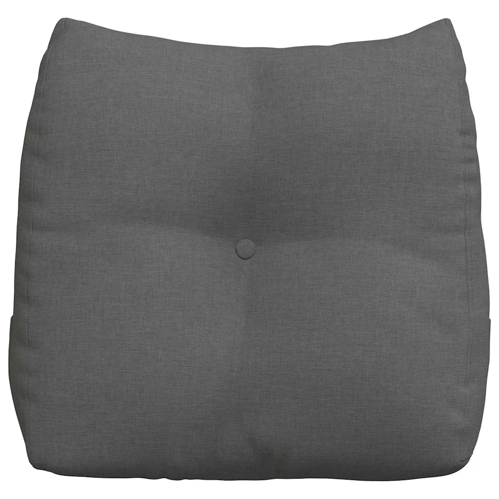 Cuscino per Schiena Grigio scuro 45 x 24 x 50 cm Tessuto 42014355