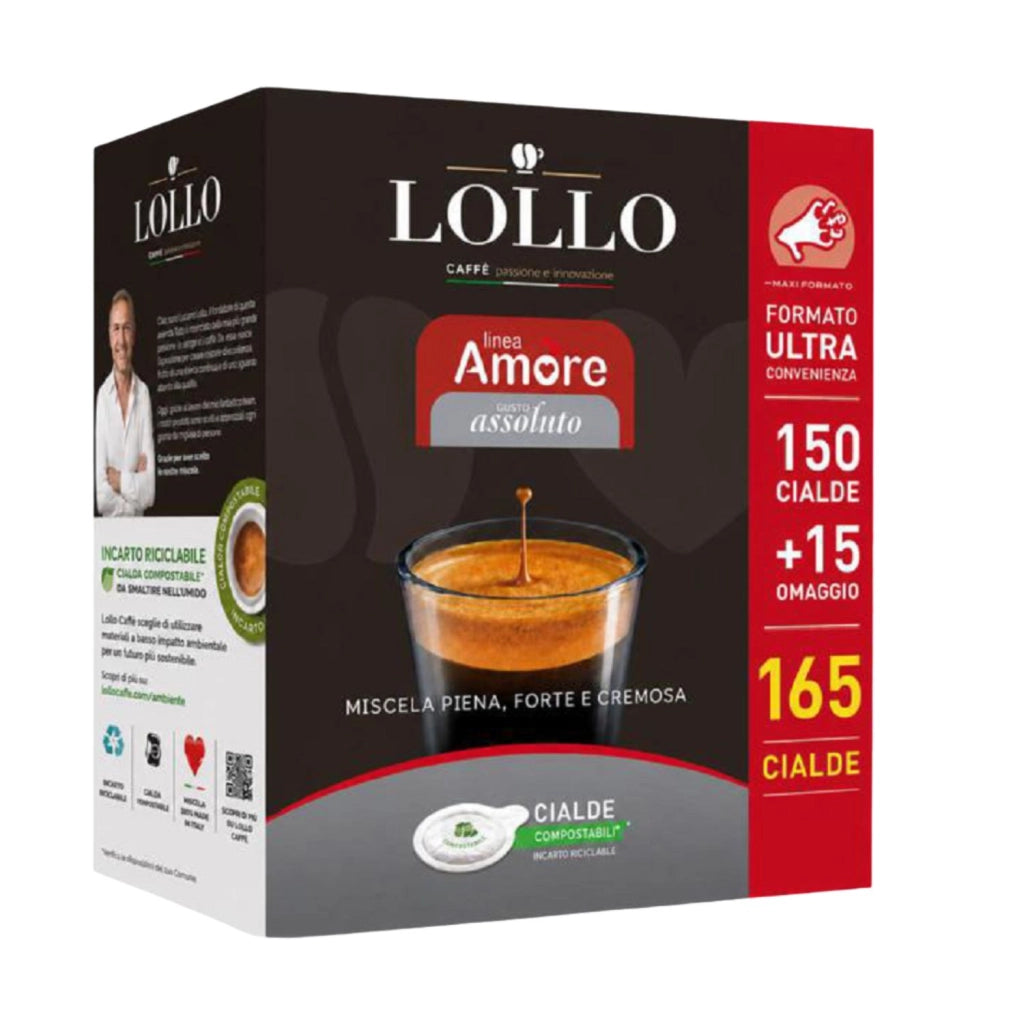 Lollo Caffe Cialde 44mm Amore Assoluto 165pz (150+15) PRO