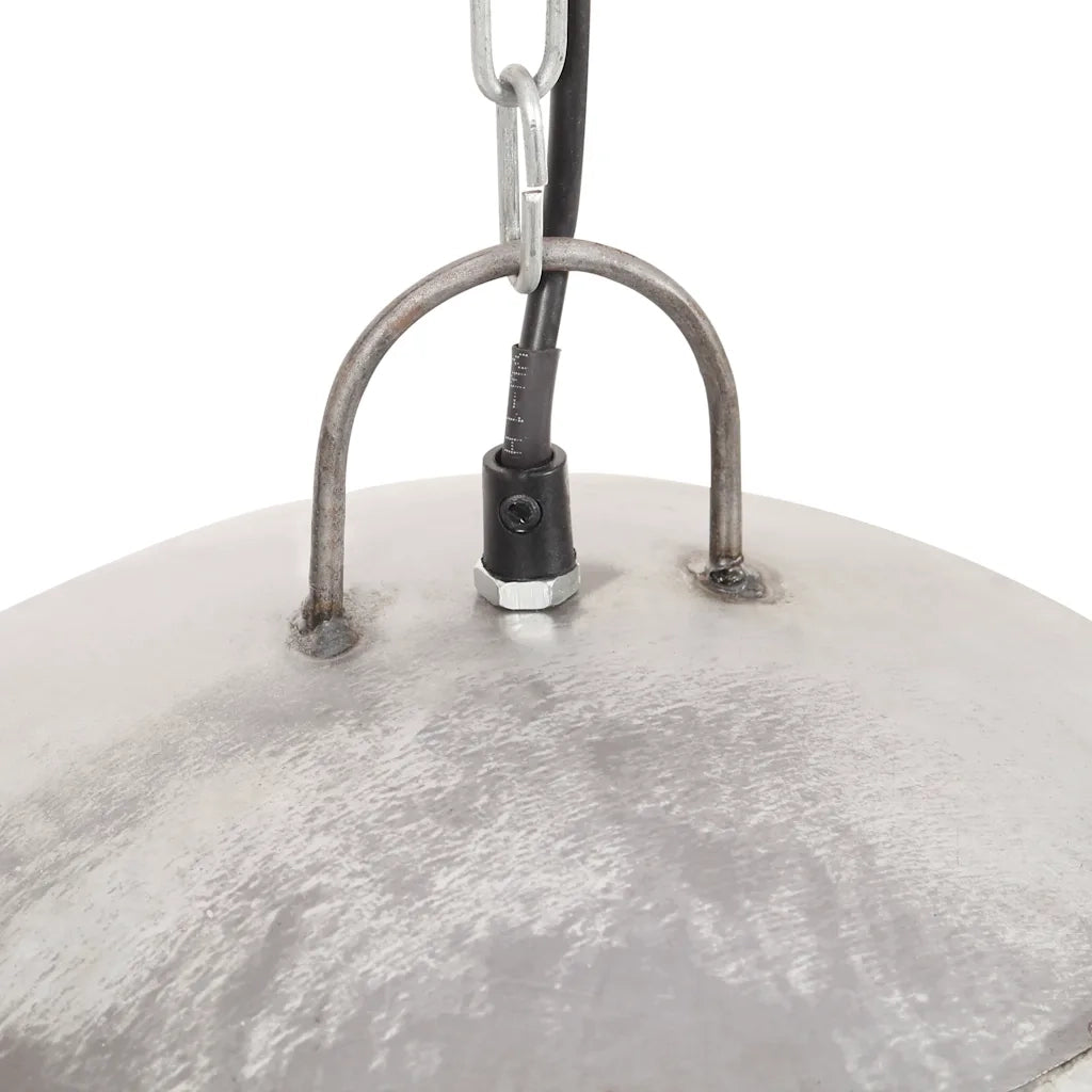 Lampada a Sospensione Vintage 25 W Argento Rotonda 41 cm E27 cod mxl 67999