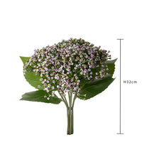 Set 6 Rami Artificiali Ortensia Cespugli 32 cm