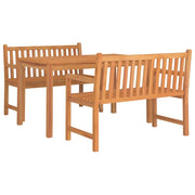 Set da pranzo da giardino 3 pezzi mobili da esterno legno massello di teak 02_0014258