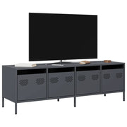 Mobile TV Antracite 135x39x43,5 cm Acciaio Laminato a Freddo 851306