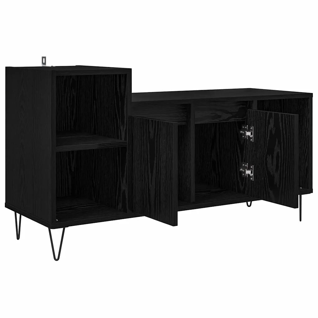 Mobile TV Rovere Nero 100 x 35 x 55 cm Legno multistrato 882722