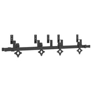 Kit di Binari per Porte Scorrevoli 152,5 cm Acciaio Nero CFW4033840