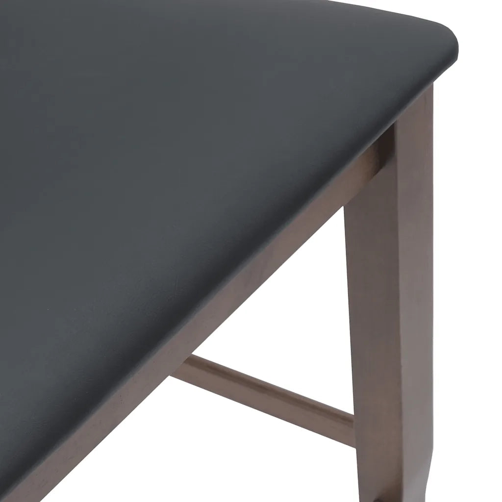 Sgabelli da Bar con Cuscini 2pz Marrone Legno Massello di Hevea 4102569