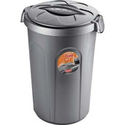 BIDONE IMMONDIZIA TOM STEFANPLAST  GRIGIO LT 46 CM 45X40 H.CM 61