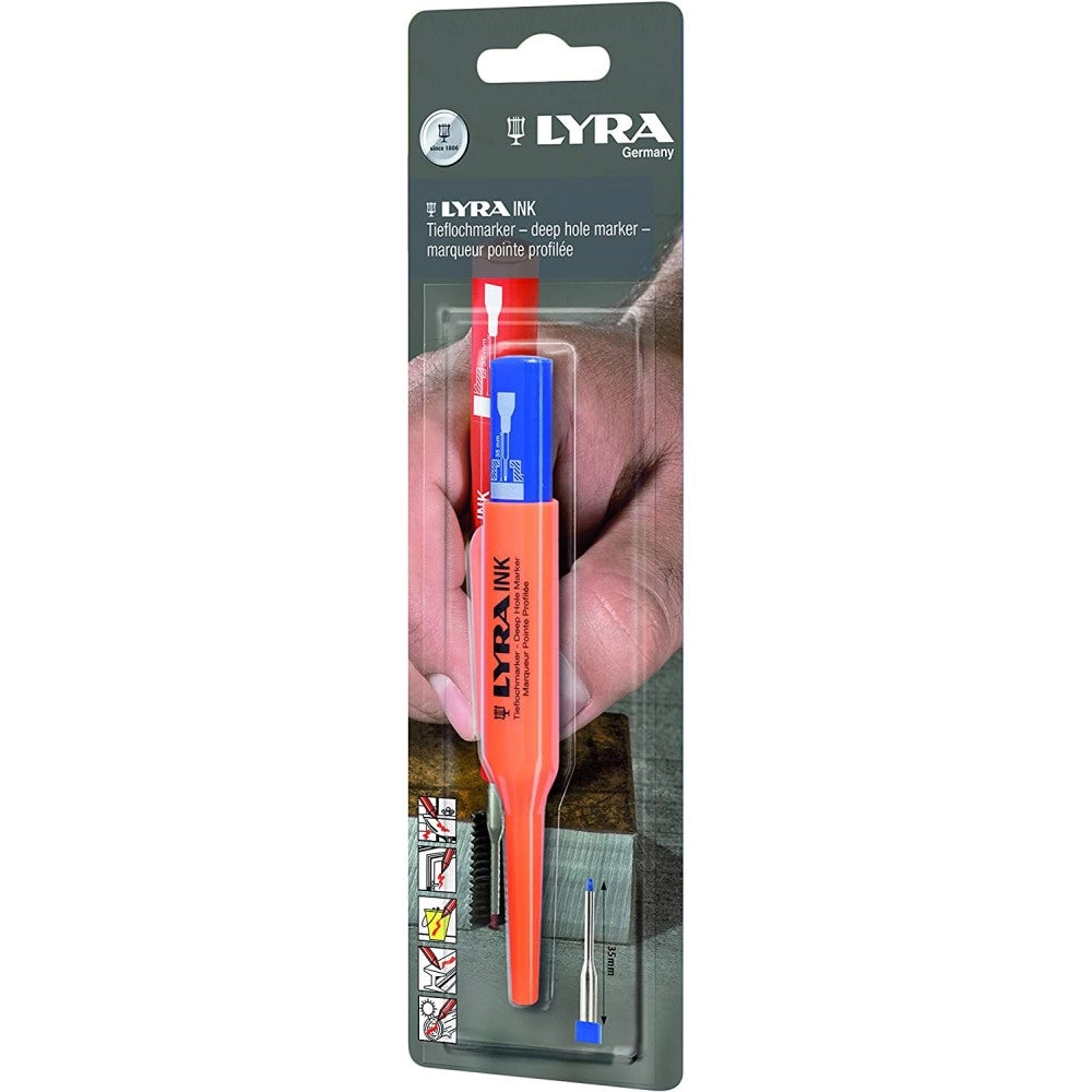 Lyra ink paint pennarello blu punta extra fine