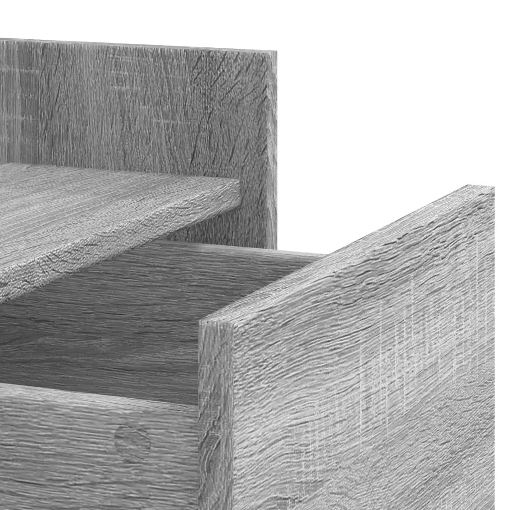 Comodino Grigio Sonoma 45x50x65 cm in Legno Multistrato 848309