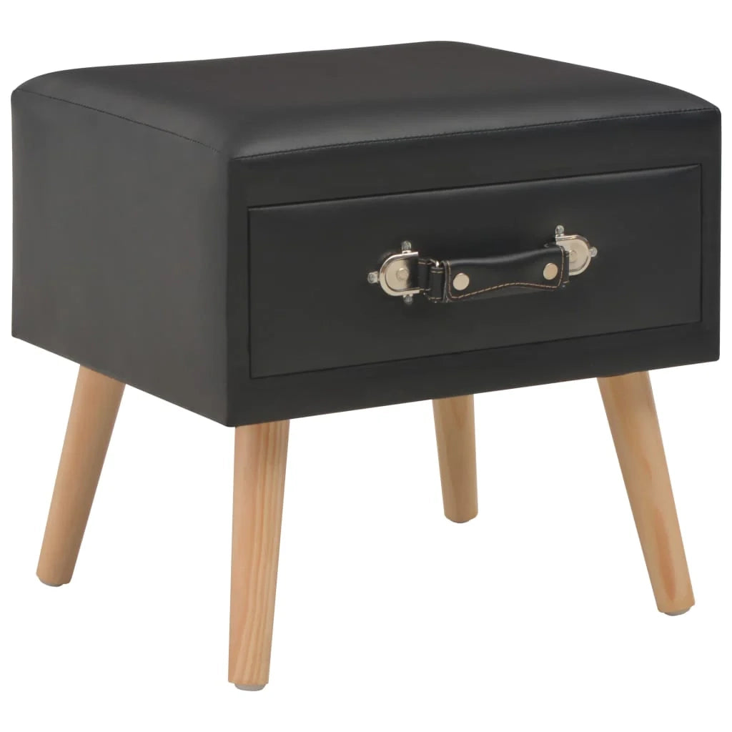 Comodino comodino cassettiera mobili per camera da letto nero 40x35x40 cm sintetico 1402103