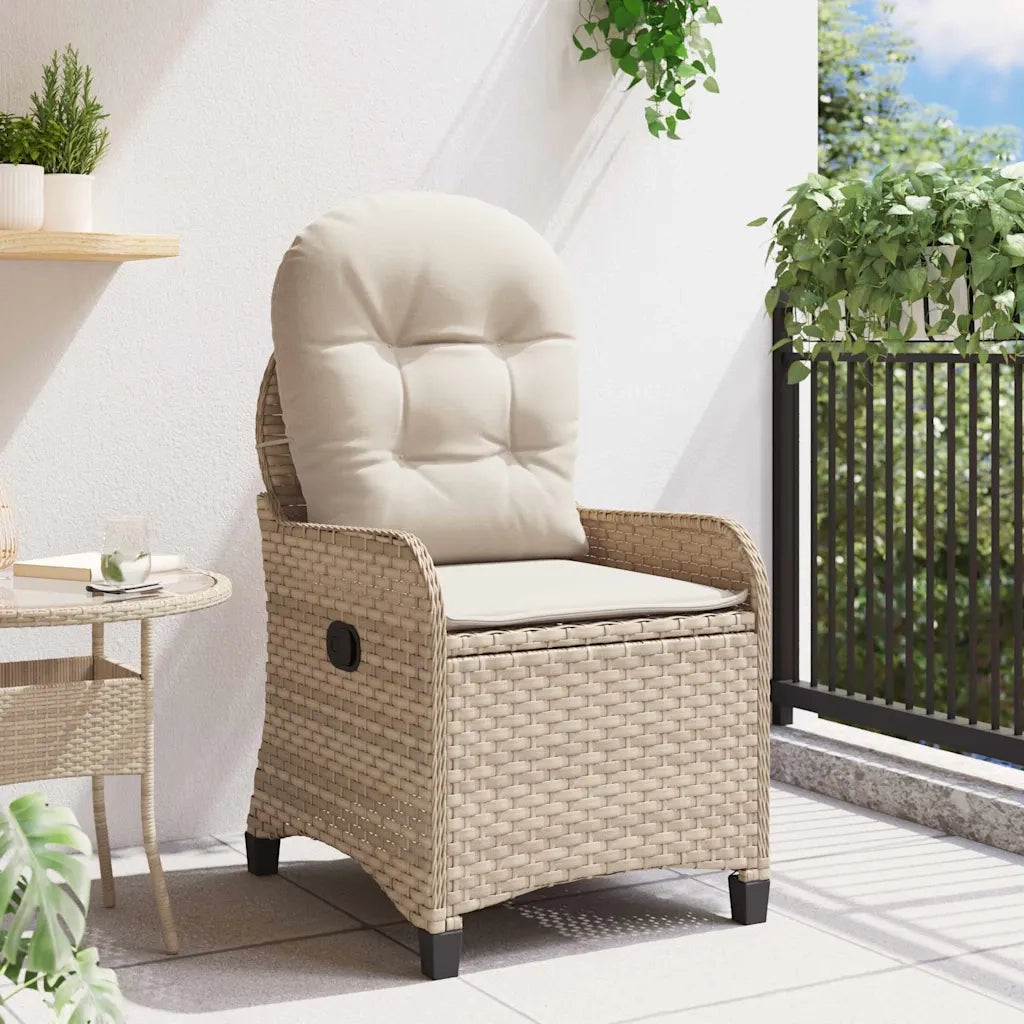 Poltrona reclinabile Beige 56 x 66 x 95 cm polyrattan CFW5498014
