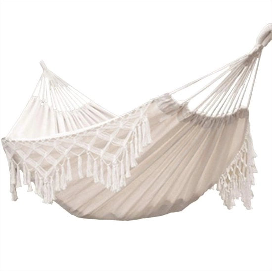 Doppia corda di cotone con frange - Dimensioni extra grandi 240 x 150 cm - Utilizzo per spiaggia e giardino