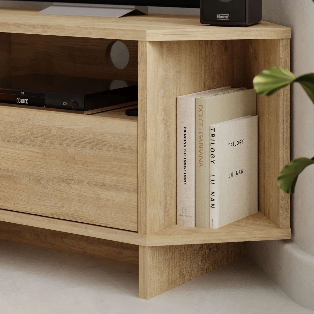 Porta TV in legno "Viva" - 95 x 35 x 45 cm - Beige