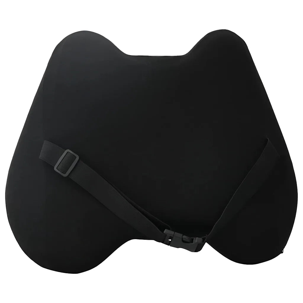Cuscino lombare Nero Schiuma Memory 40 x 32 x 13 cm CFW6880156