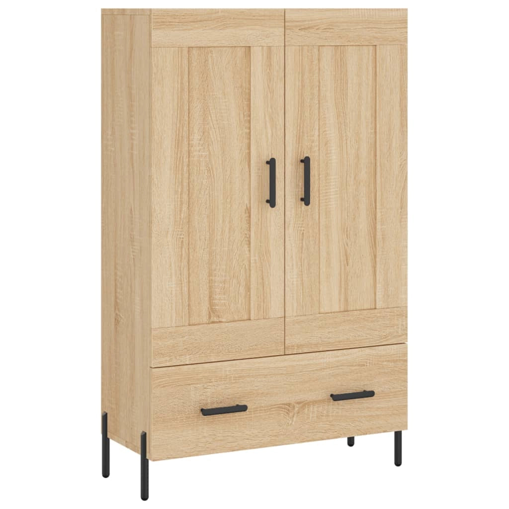 Buffet credenza cassettiera armadio mobile contenitore organizer cucina soggiorno salotto rovere Sonoma alto 69,5 x 31 x 115 cm legno ingegnerizzato marrone 02_0034097