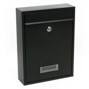 Cassetta postale da parete di design acciaio zincato nero 16_0000075