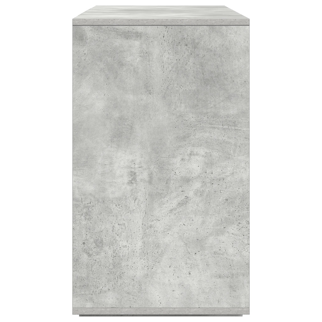 Credenza Grigia in Cemento Grigio cemento Legno ingegnerizzato
