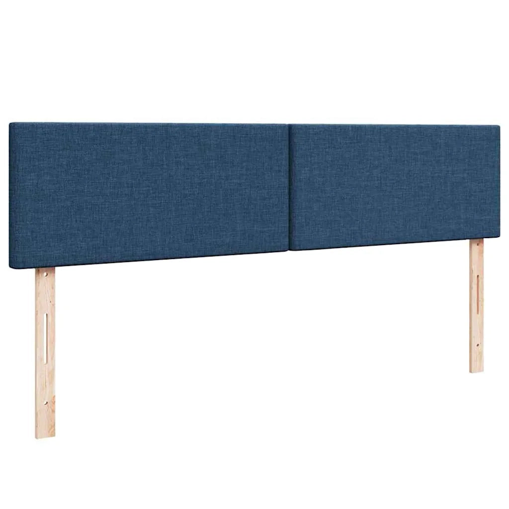 Struttura Letto Pouf con Materassi Blu 180x200cm in Tessuto 3312828