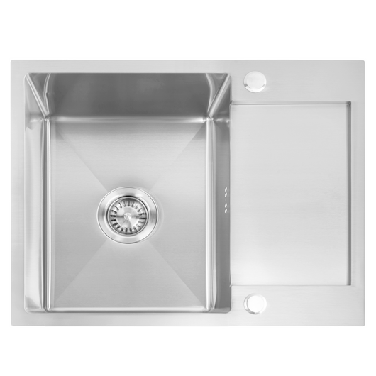 Lavello In Acciaio Paul Brush Nickel con rubinetto da cucina