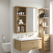 Armadio da bagno a muro Rovere Artigianale 30 x 14 x 70 cm