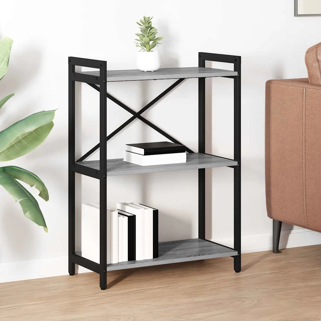 Libreria Grigio sonoma 60 x 30 x 85 cm Legno multistrato 868398
