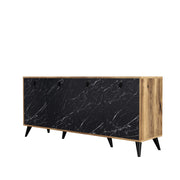 Credenza in legno "Elite" - 180 x 45 x 80 cm - Nero