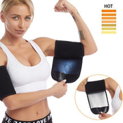 Bracciali per Signore e Signori – Allenatore di Sudore per Sauna – Cinture di Forma per Braccio Adattabili (1 coppia) – Nero